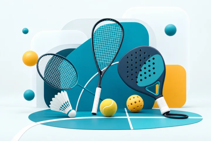 Badminton, squash a padel