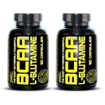 1+1 Zadarmo: BCAA plus L-Glutamine od Best Nutrition 250 kaps. + 250 kaps.