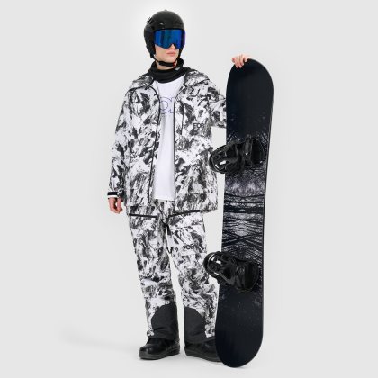 Snowboardová bunda membrána 15000 pánska - multicolor