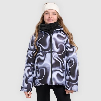 Dievčenská lyžiarska bunda membrána 5000 - multicolor