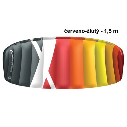 Kite komorový CROSS Air červeno-žltý - vel. 1,5 m