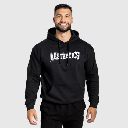 Mikina s kapucňou Iron Aesthetics Frontline, čierna