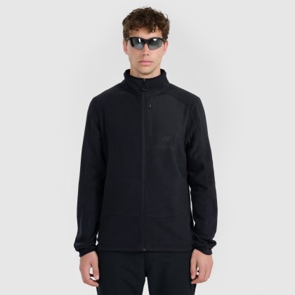 Pánsky Polartec fleece so stojačikom regular - čierny