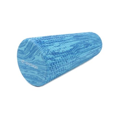 Yoga valec Sportago Seymour, modrý - 45x15 cm