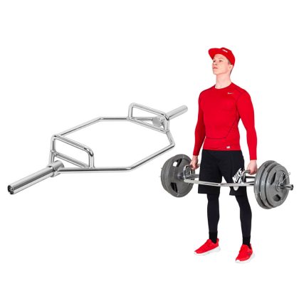 Hex olympijský hriadeľ inSPORTline Dedlif 140cm/50mm • 20kg • do 200kg • bez objímok
