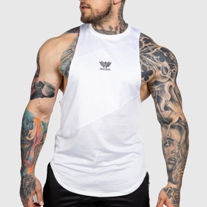 Tréningové tielko Iron Aesthetics Gym Tank, biele
