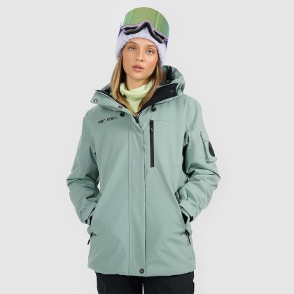 Dámska snowboardová bunda membrána 15000 - zelená