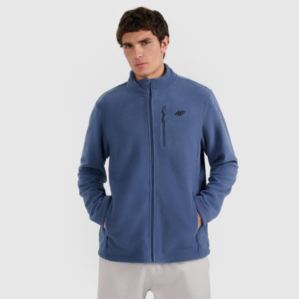 Pánsky regular fleece so stojačikom - tmavomodrý