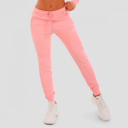 GymBeam Dámske tepláky TRN pink LL