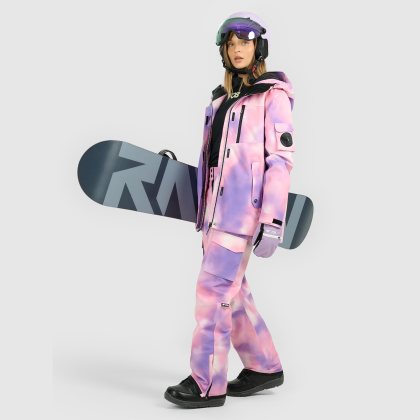 Dámske snowboardové nohavice membrána 15000 - multicolor