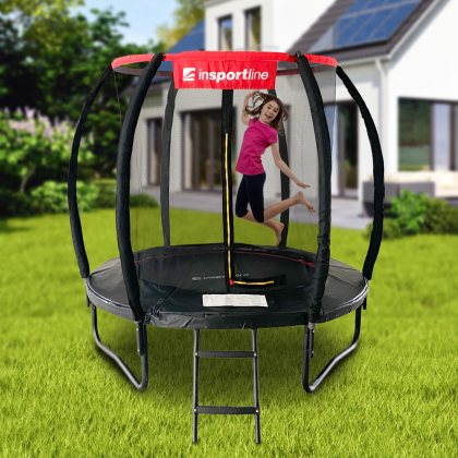 Trampolína so sieťou a schodmi inSPORTline Flea PRO 183 cm