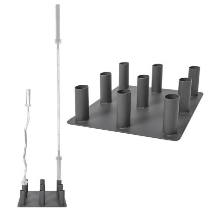 Stojan na olympijské tyče inSPORTline BR5001 • 9x50mm otvor