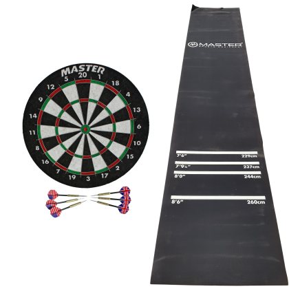 Akčný set - sisalový terč MASTER Grader 45 cm + koberec na šípky MASTER