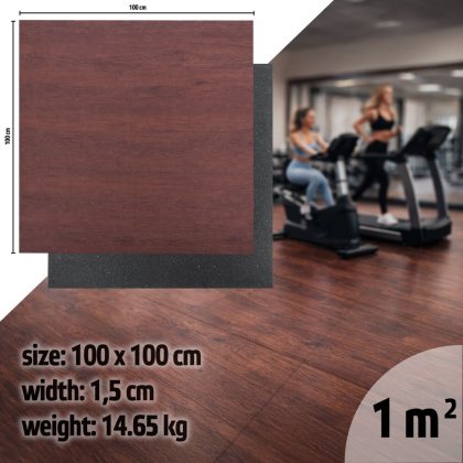 inSPORTline Luxteko Flat 100x100x1,5 cm drevo