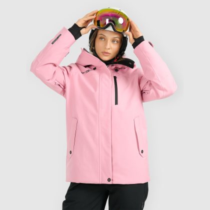 Dámska snowboardová bunda membrána 15000 - ružová