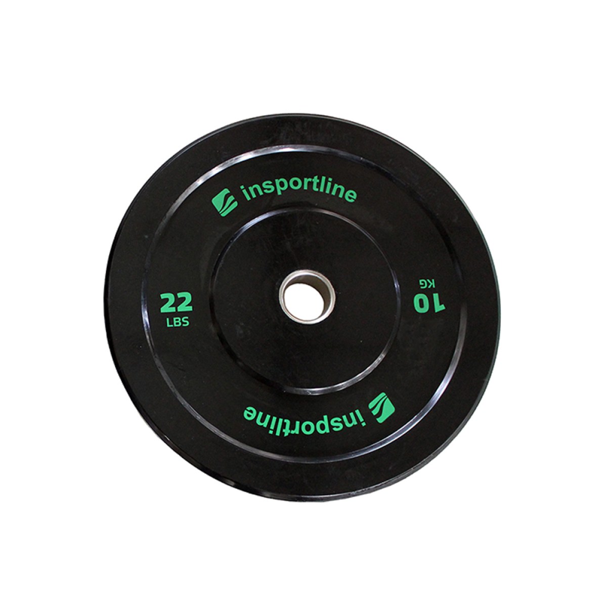 Gumový kotúč inSPORTline Bumper Plate Lite 10 kg 50 mm · záber 1