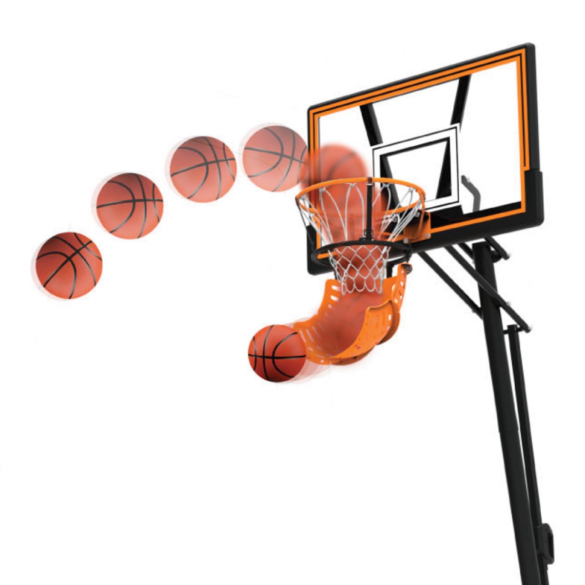 Vracač basketbalových lôpt inSPORTline Returno - Farba: Čierna · záber 3