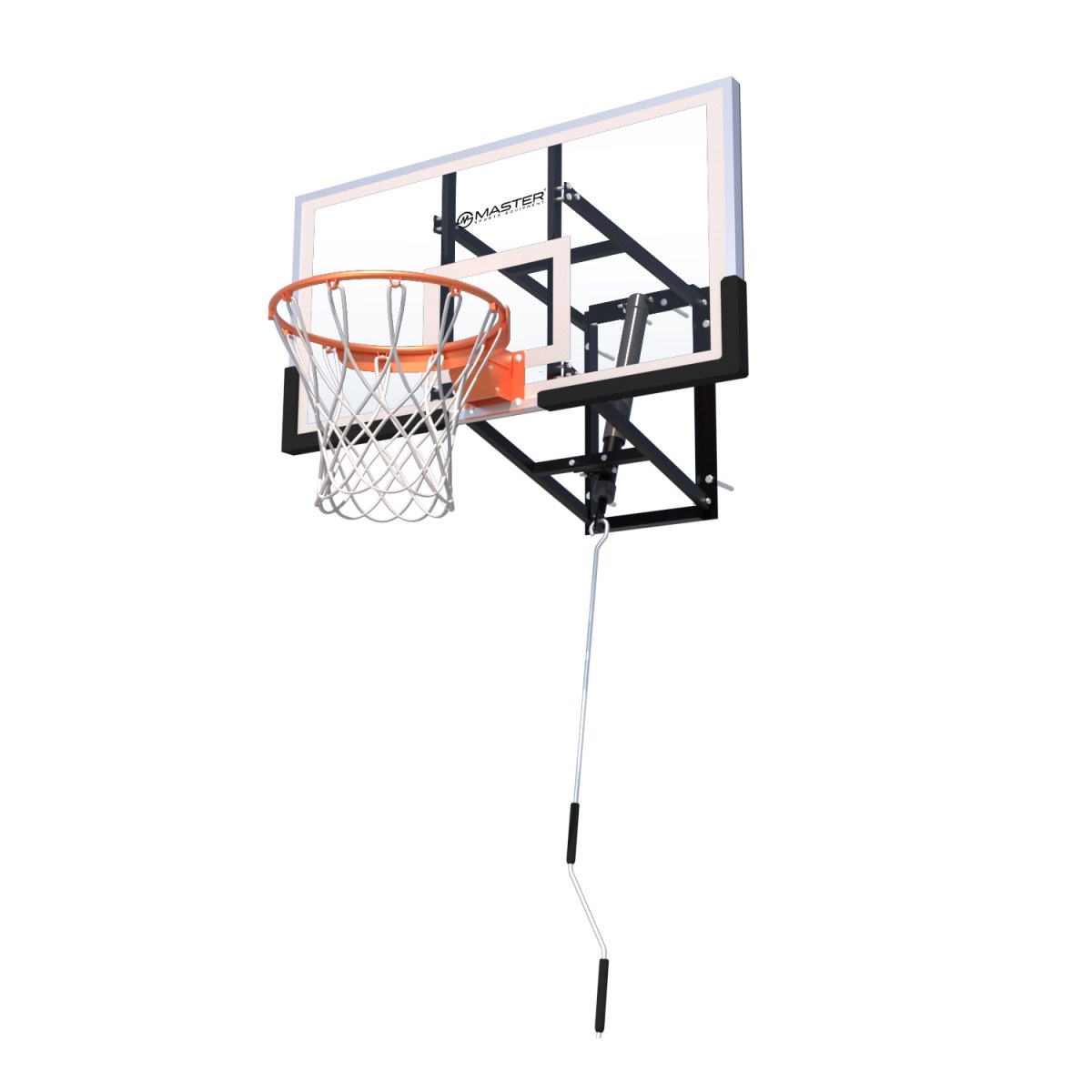 Basketbalová doska MASTER 140 x 80 cm s konštrukciou · záber 1