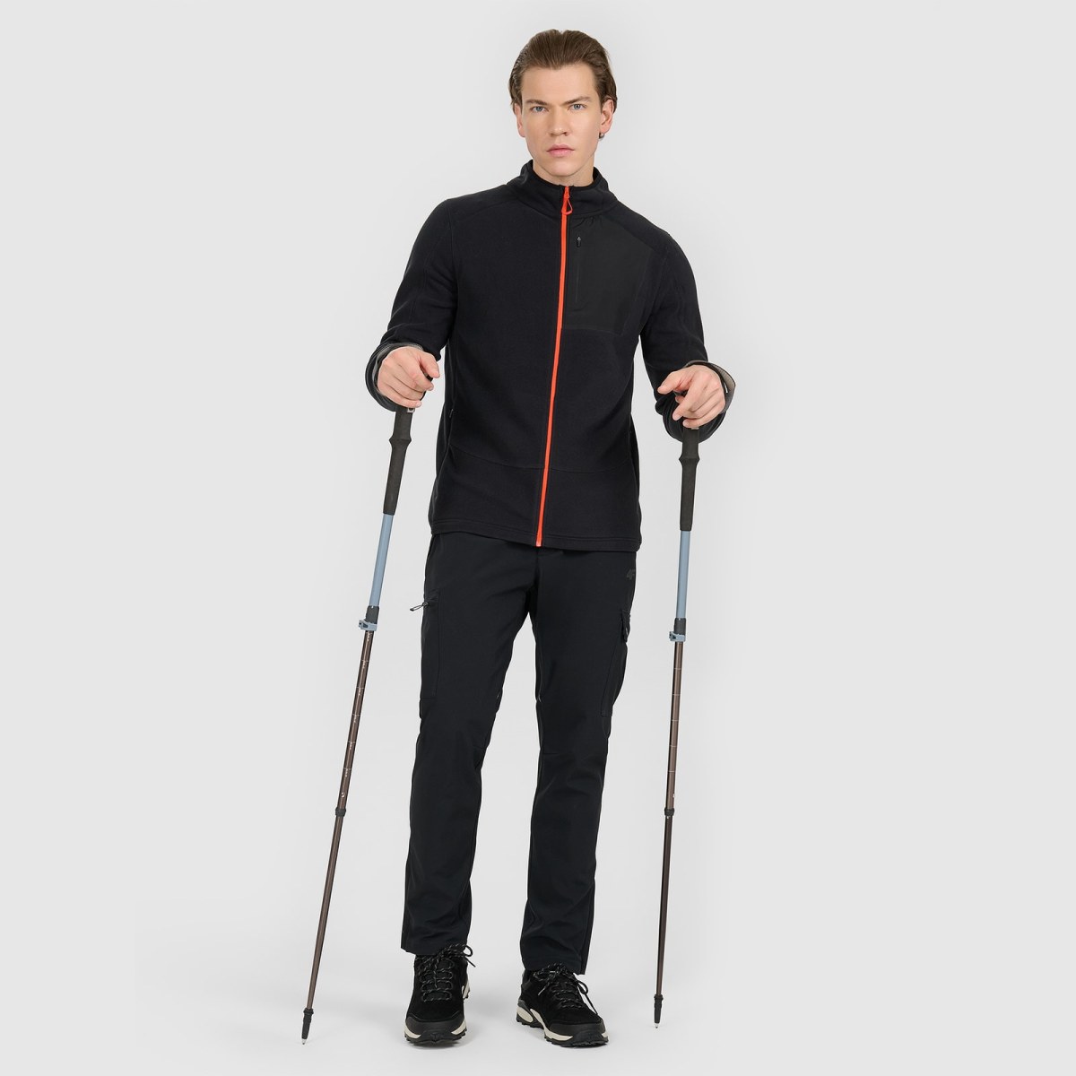 Pánsky Polartec fleece so stojačikom regular - čierny · záber 4