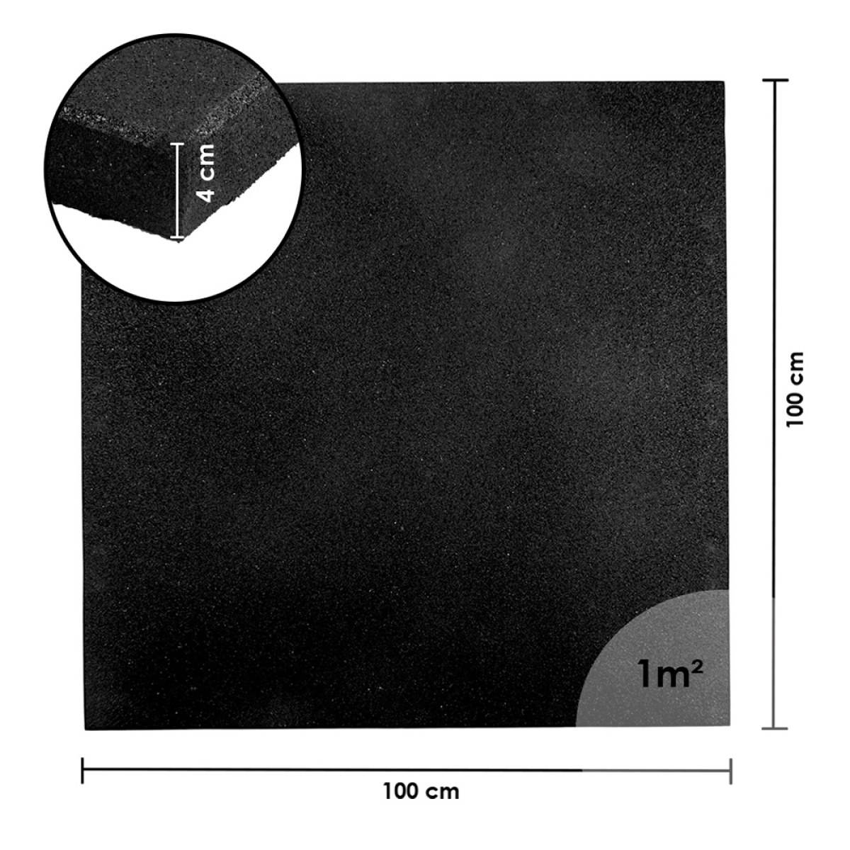 inSPORTline Proteko Plus 100x100x4 cm · záber 1