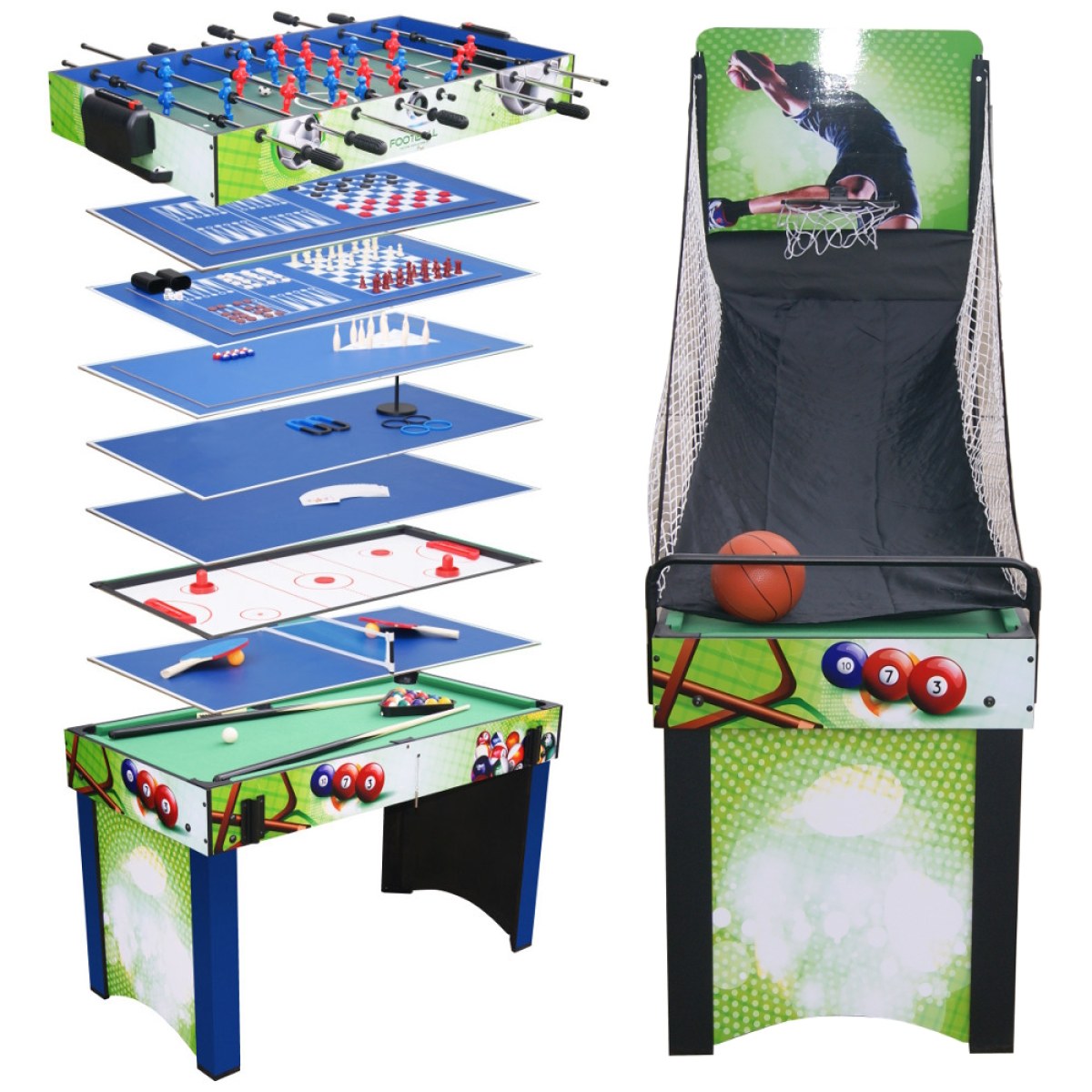 Hrací stôl 13v1 WORKER Supertable II · záber 1