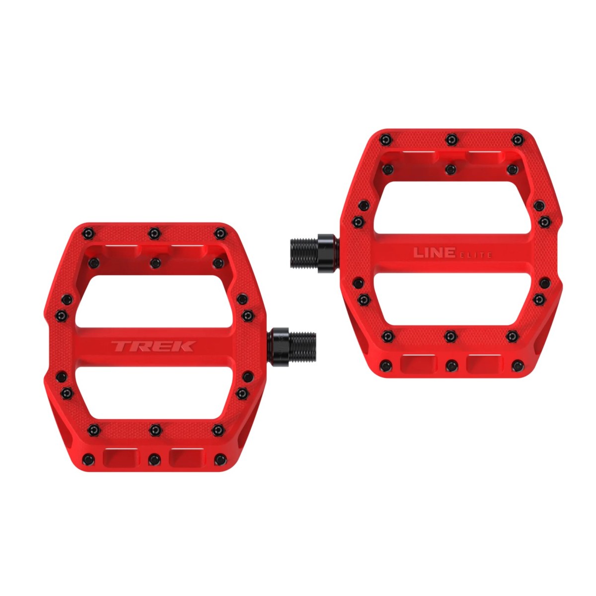 Trek Line Elite Flat Pedals - Farba: Červená · záber 1