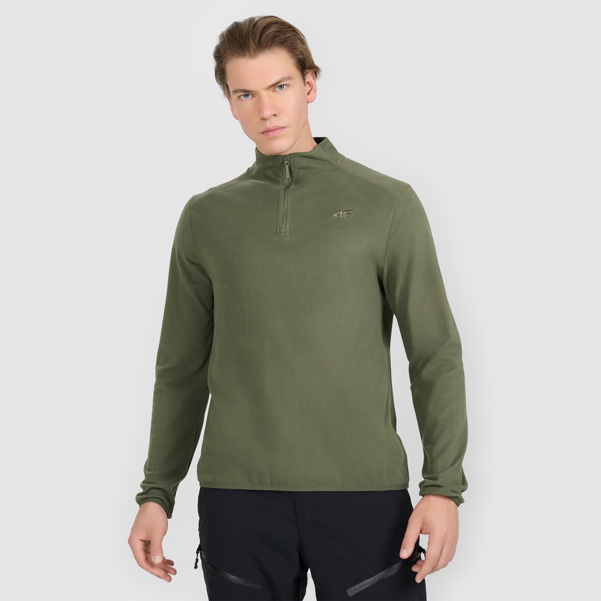 Pánske termoprádlo z flísu (vrch) - khaki · záber 1