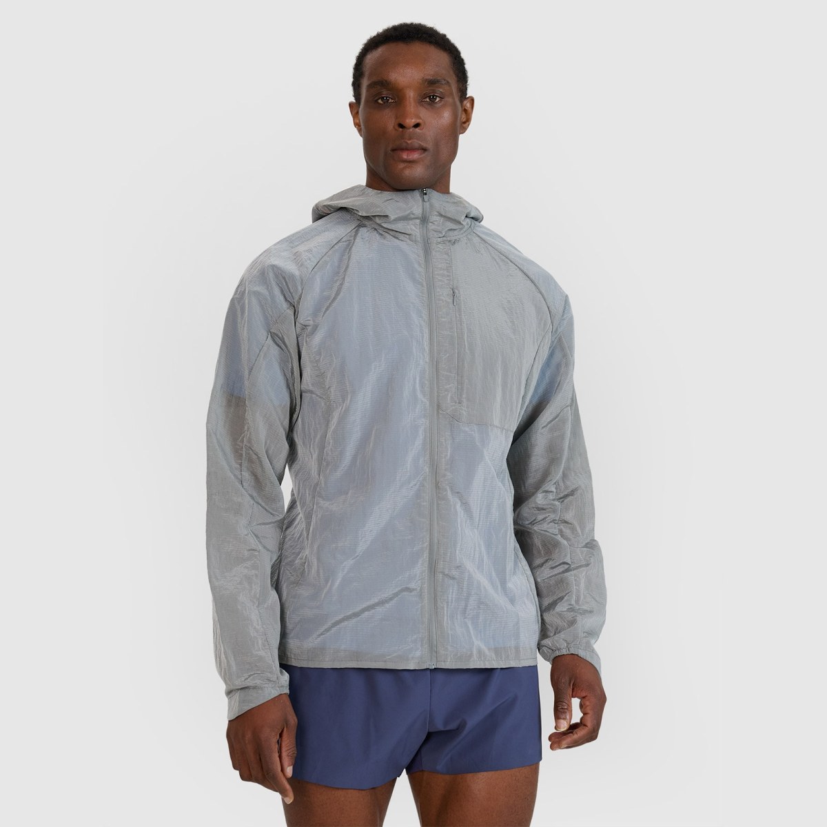 Pánska bežecká bunda Ultralight - šedá · záber 1