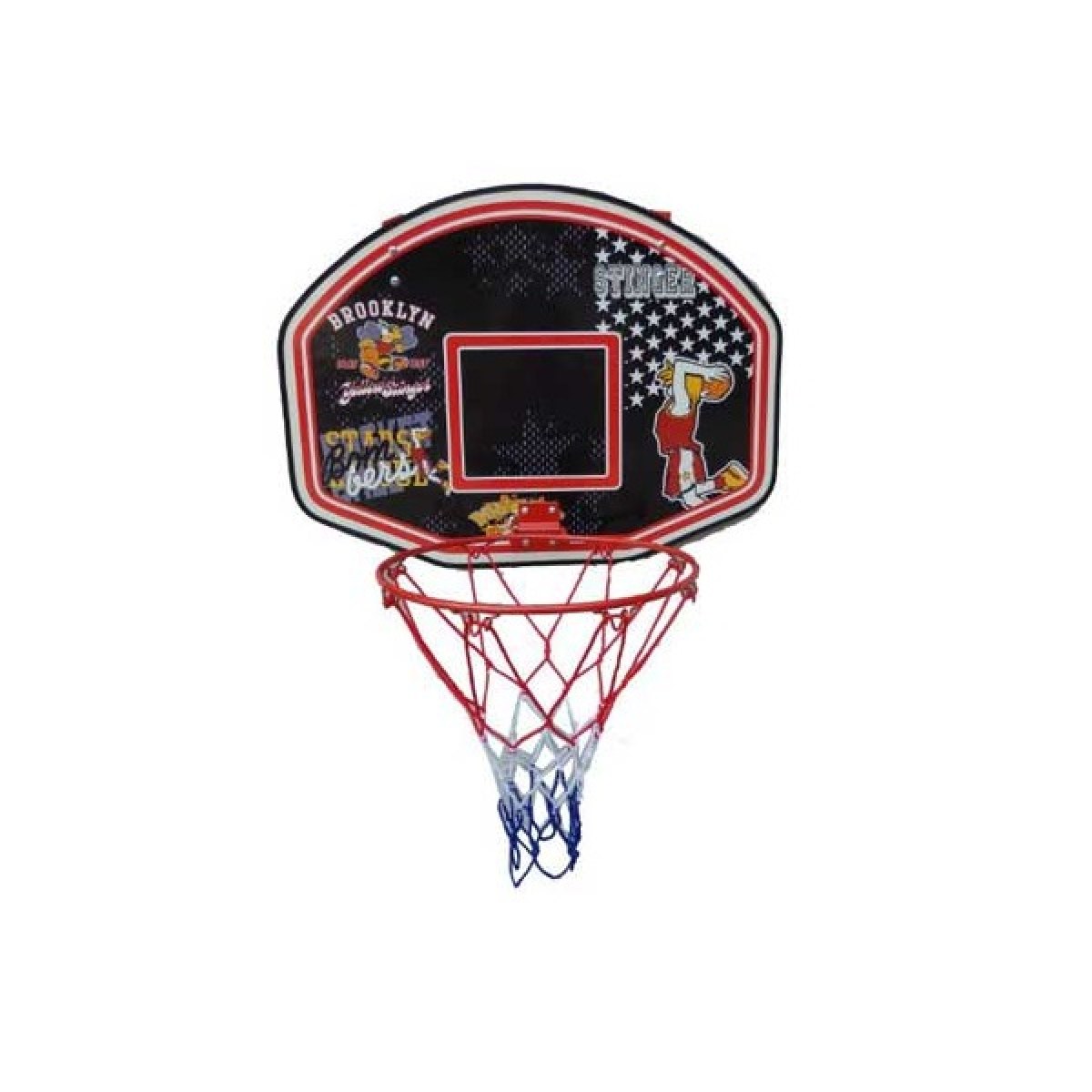 Basketbalový kôš s doskou SPARTAN 60 x 44 cm s loptou · záber 1