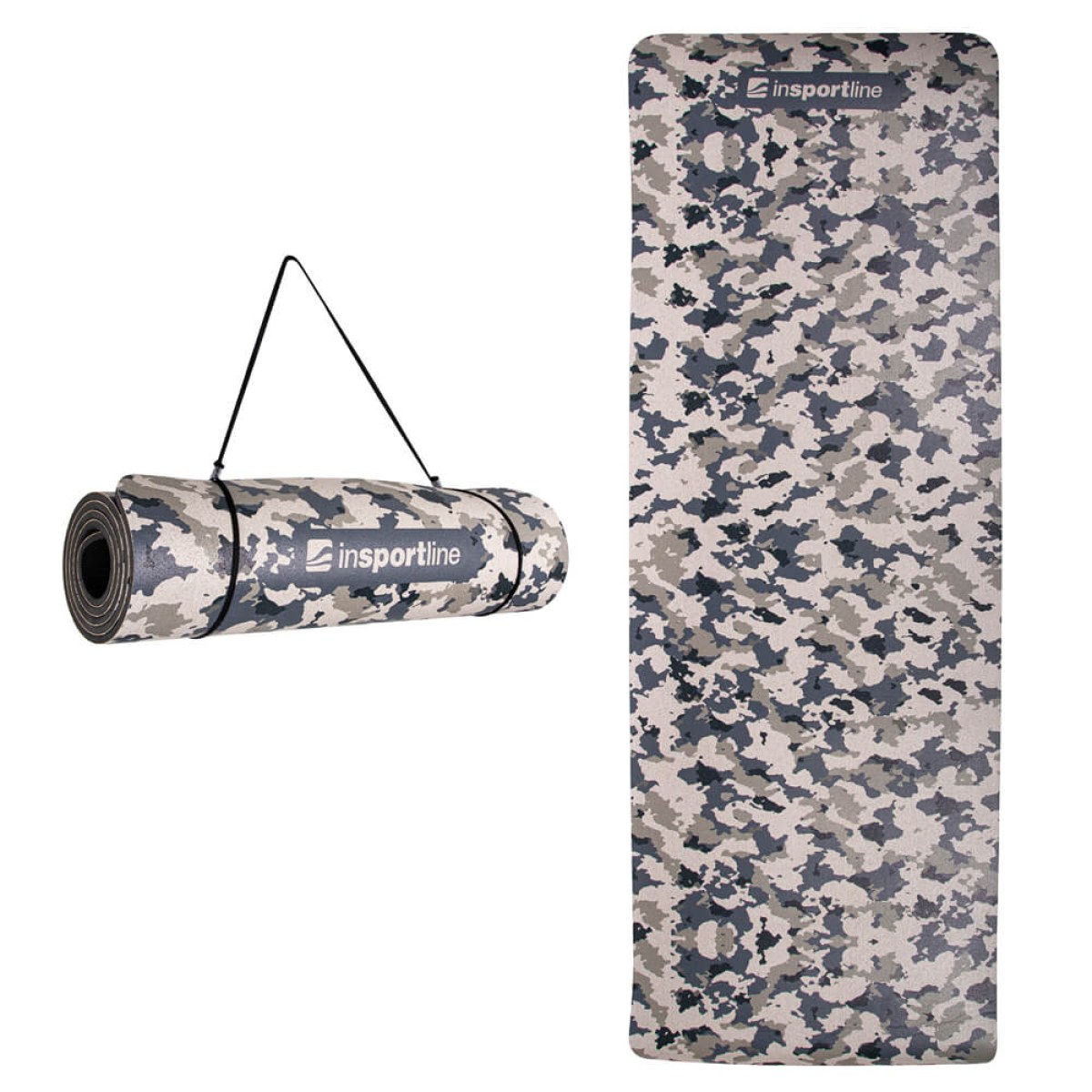Karimatka inSPORTline Camu 173x61x0,8 cm - Farba: Šedý Maskáč · záber 1