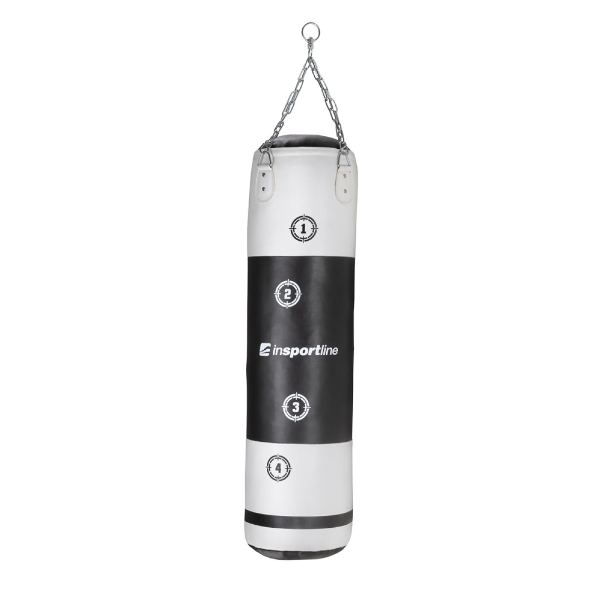 Boxovacie vrece inSPORTline Robkin 35x120cm / 33kg - Farba: Biela · záber 2