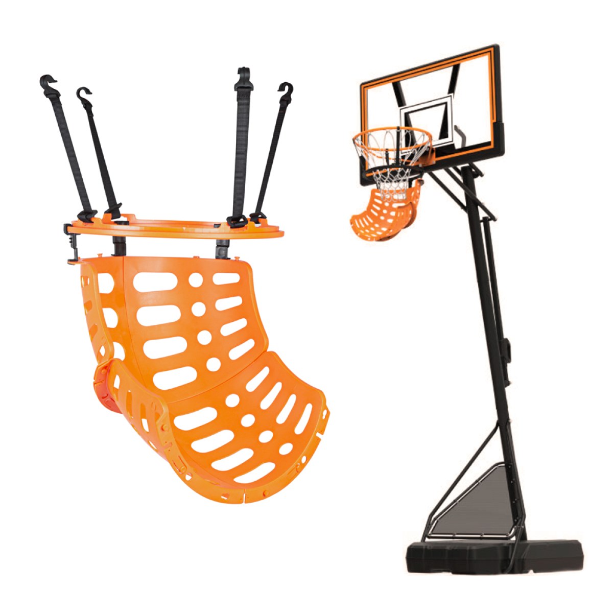 Vracač basketbalových lôpt inSPORTline Returno - Farba: Čierna · záber 2