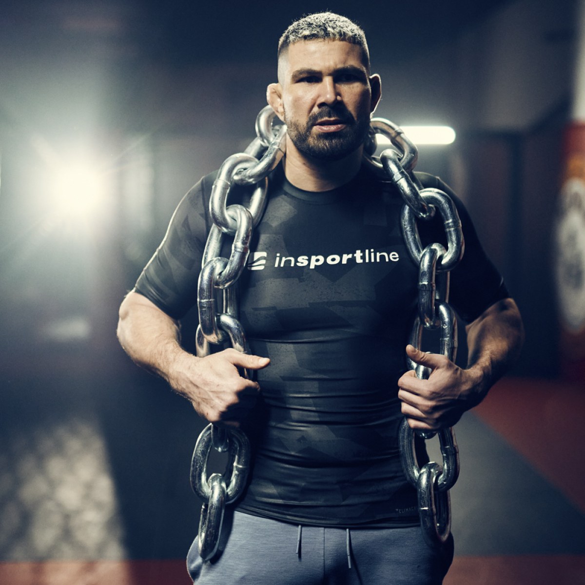 Vzpieračská reťaz inSPORTline Chainbos 15 kg · záber 2