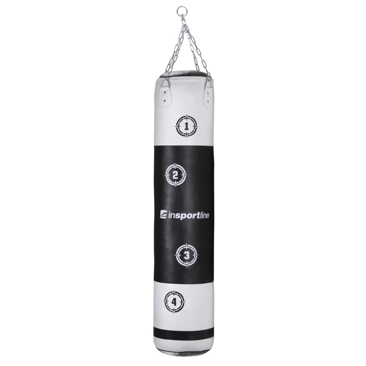 Boxovacie vrece inSPORTline Robkin 35x150 cm / 40 kg - Farba: Biela · záber 2