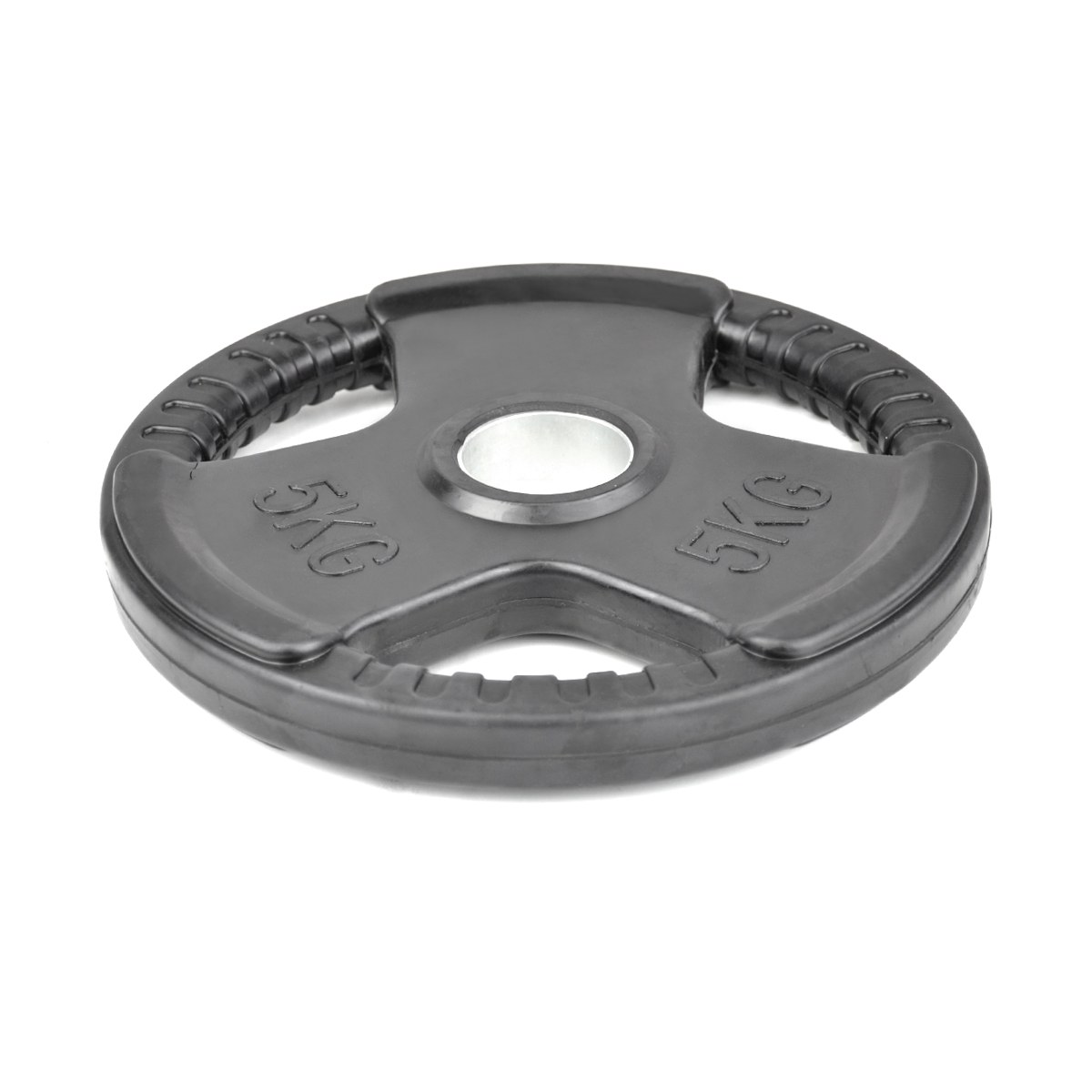 Kotúč olympijský MASTER 5 kg pogumovaný · záber 1