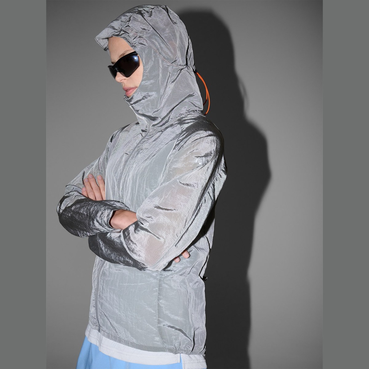 Dámska bežecká bunda Ultralight - šedá · záber 2