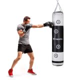 Boxovacie vrece inSPORTline Robkin 35x150 cm / 40 kg - Farba: Biela · záber 1