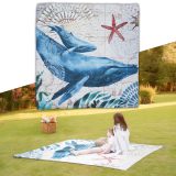 Pikniková deka inSPORTline Maritino 208x197 cm - Farba: Morský Život · záber 1