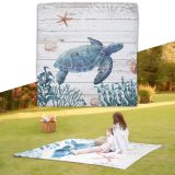 Pikniková deka inSPORTline Maritino 208x197 cm - Farba: Korytnačka · záber 1