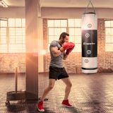 Boxovacie vrece inSPORTline Robkin 35x120cm / 33kg - Farba: Biela · záber 3