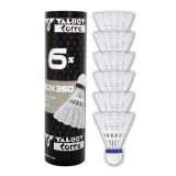 Bedmintonové loptičky TALBOT TORRO Tech 350 Medium 6ks - biele · záber 1