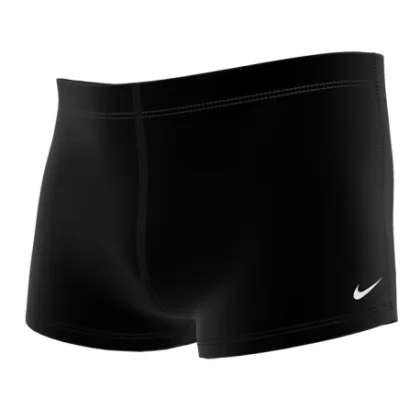 Chlapčenské plavecké boxerky NIKE SWIM POLY SOLID ASH BLACK-BLACK