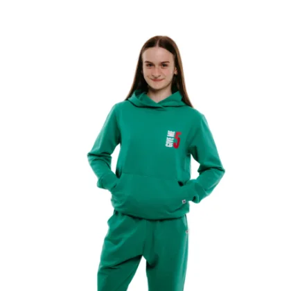 Dievčenská mikina s kapucňou AUTHORITY H-TRENDY G green