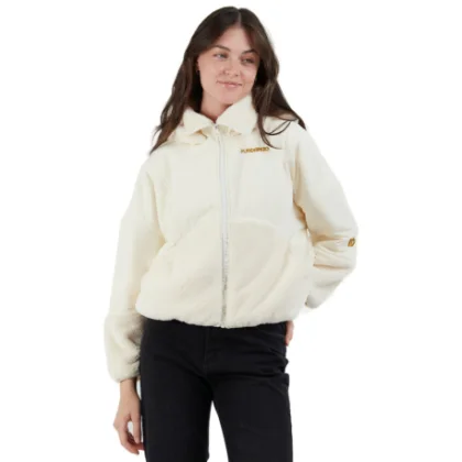 Dámska mikina so zipsom FUNDANGO Sansa Hybrid Jacket-150-butter