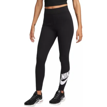 Dámske legíny NIKE W NSW NK CLSC GX HR TIGHT FTRA BLACK WHITE
