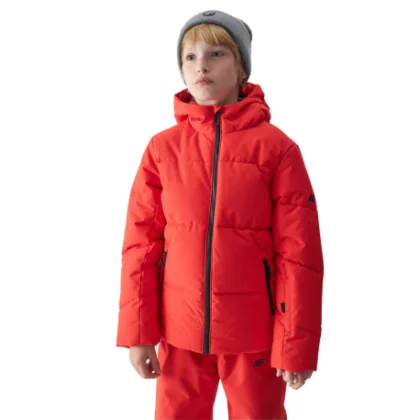 Chlapčenská lyžiarska bunda 4F JUNIOR TECHNICAL JACKET-JWAW24TTJAM534-62S-RED