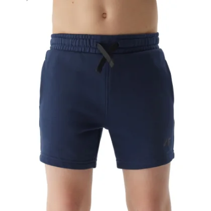 Chlapčenské teplákové kraťasy 4F JUNIOR SHORTS CAS-JWSS24TSHOM272-31S-NAVY