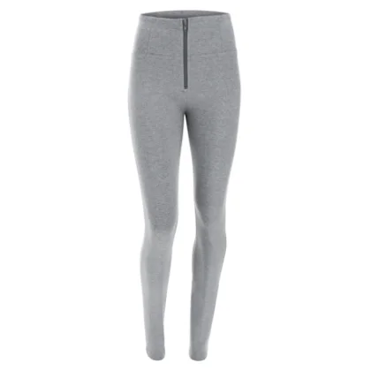 Dámske jeggings nohavice FREDDY WR.UP® skinny push up organic cotton trousers with high waist-Grey