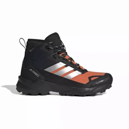 Pánska členková turistická obuv ADIDAS Terrex Skychaser AX5 Mid GTX Clima M core black matte silver semi impact orange