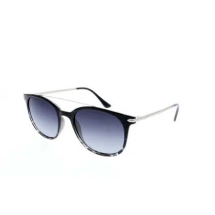 Slnečné okuliare H.I.S. POLARIZED HPS98101-1, black, smoke gradient with silver flash POL